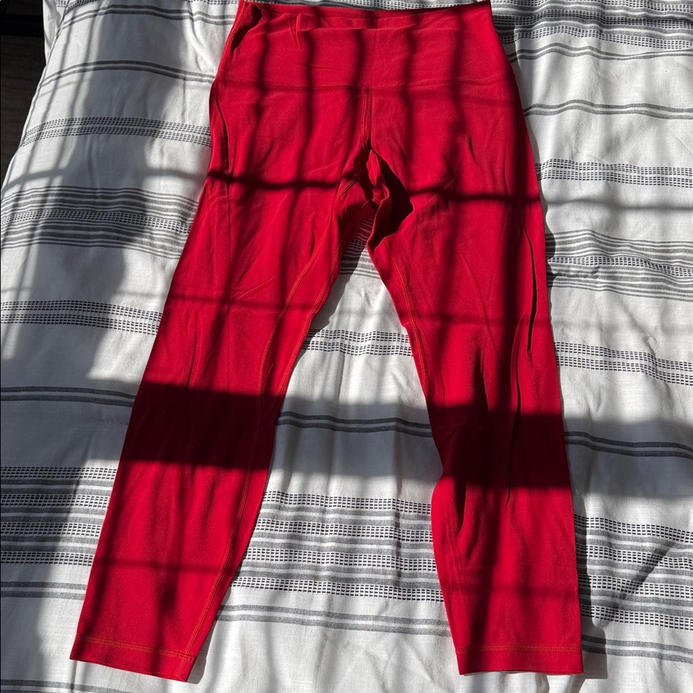 Align Lululemon Red Leggings 25”